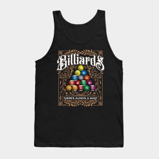 Billiards Pool Balls Vintage Style Pool Player Design Tank Top